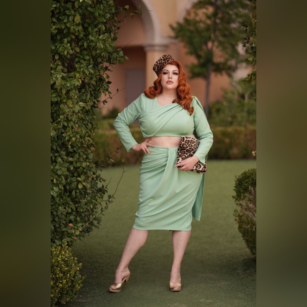 NWT Vintage Vandalizm Aurora Set 2x mint green